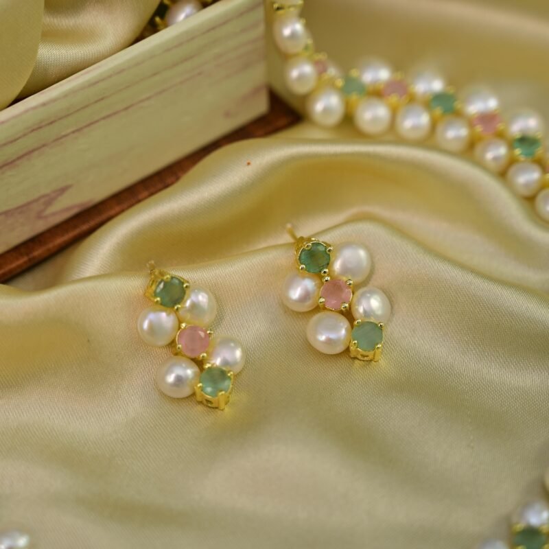 Pastel Blossom Pearl Jewelry Set - Image 6