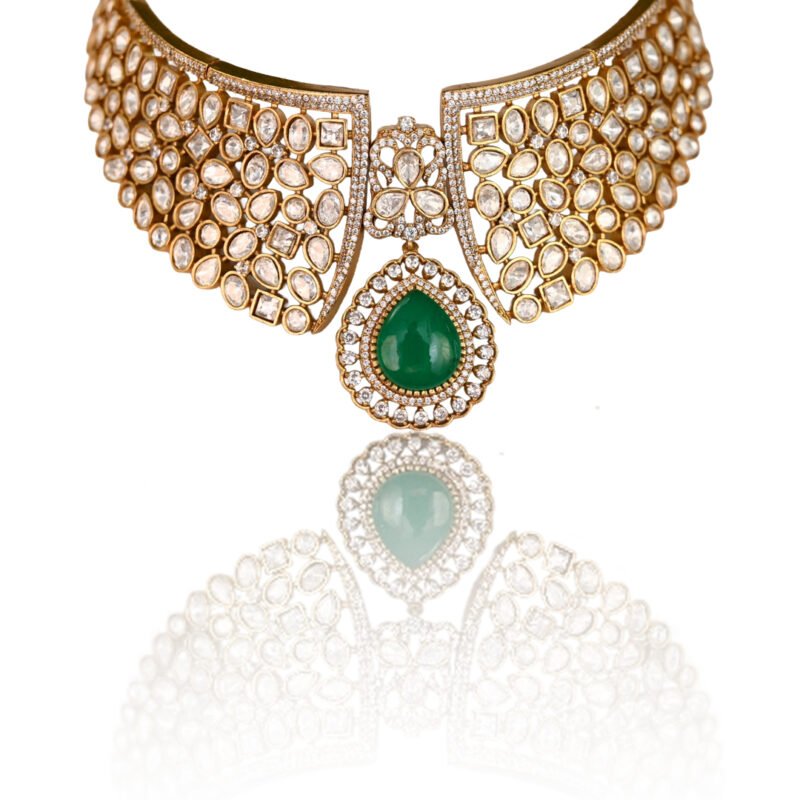 Kundan Elegance Moissanite Choker - Image 7