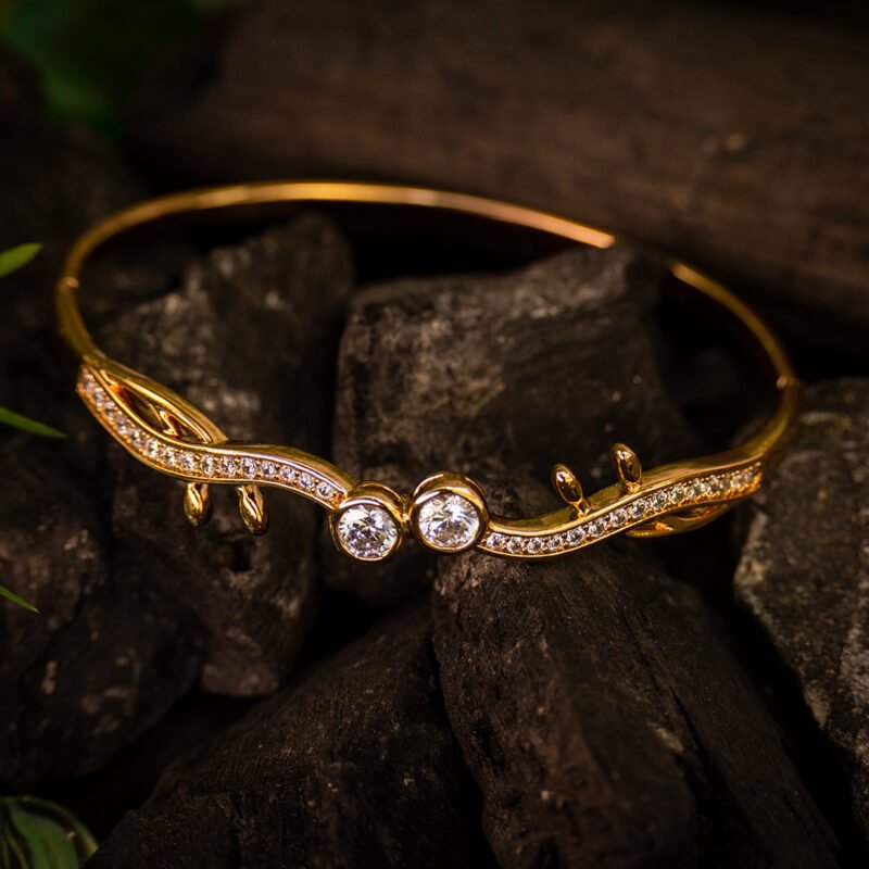 Golden Wave Stone Bracelet - Image 2