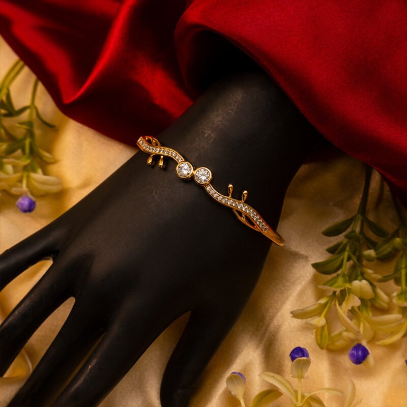 Golden Wave Stone Bracelet - Image 6