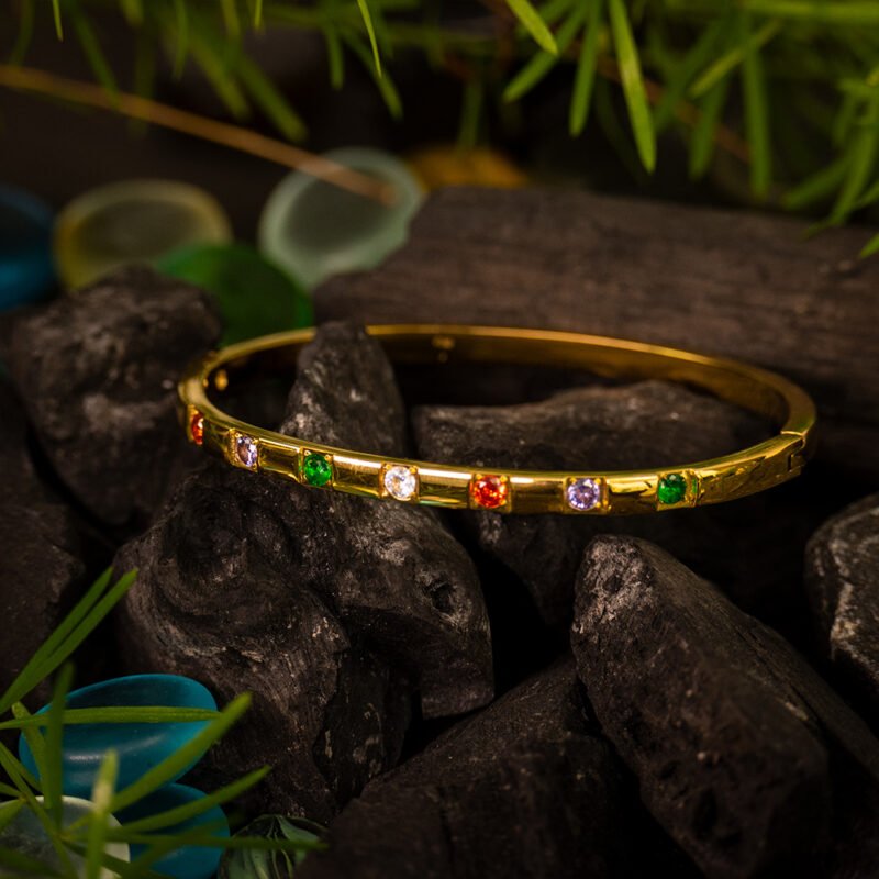 Celestial Gemstone Bangle