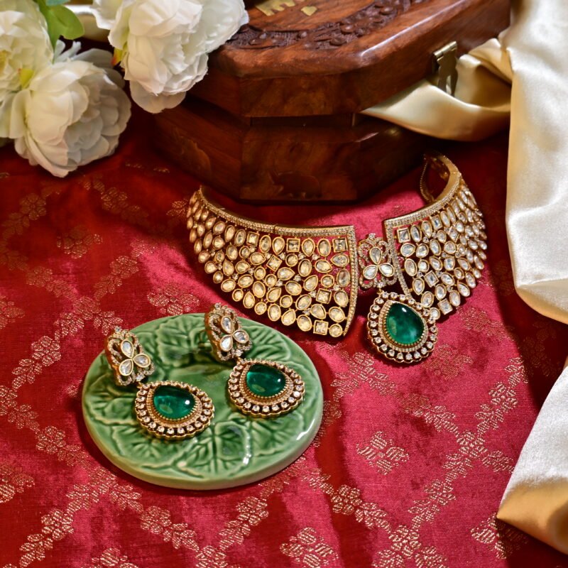 Kundan Elegance Moissanite Choker