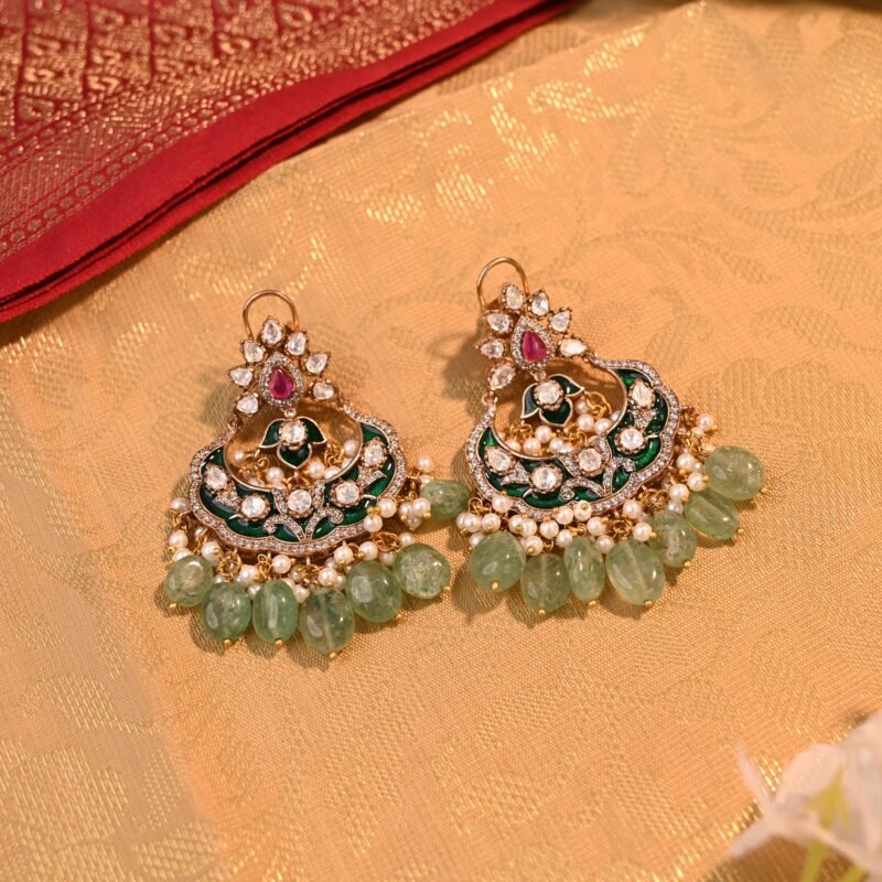 Handcrafted Bridal Meenakari Choker Necklace - Image 2