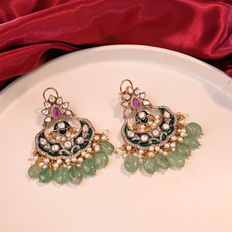 Handcrafted Bridal Meenakari Choker Necklace - Image 5